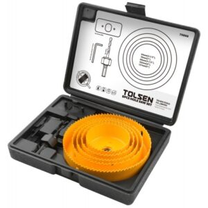 Juego de Sierras Copa Bimetalica 8 Pcs 64-127mm                75866  -TOLSEN
