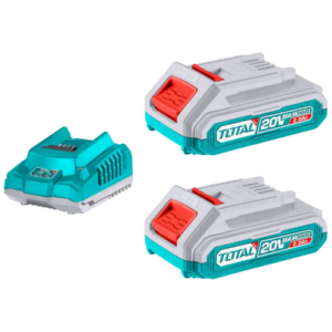 2 Baterías Litio Ion 2.0Ah + Cargador Rápido 20v        TFBCPK1222-TOTAL