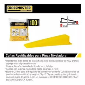 Cuñas Niveladoras para Ceramicos y Porcelanato                     CROSSMASTER