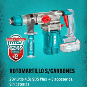 Rotomartillo SDS Plus A Batería 20v Sin Carbones Cuerpo Solo TRHLI20288-TOTAL
